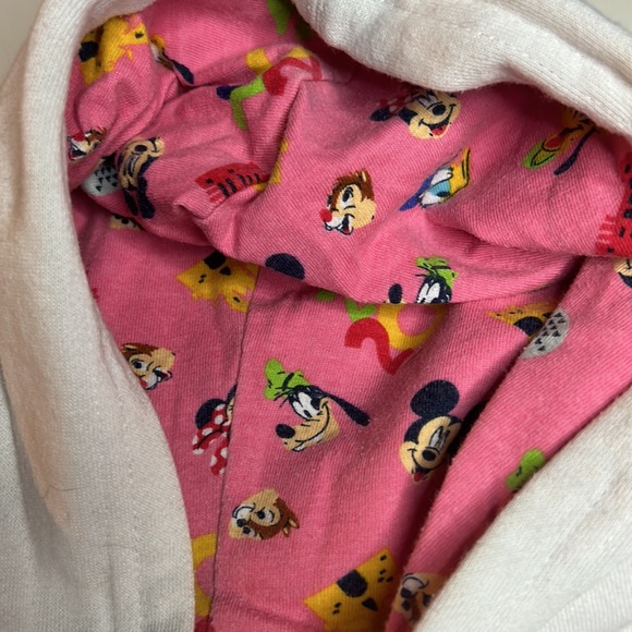 Kids Disneyland 2020 Mickey & Minnie Zip Up Hoodie Sweatshirt ~ Large - Picture 4 of 8